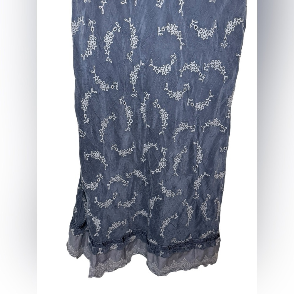 Johnny Was Eyelet Dress Size XS Grey - Picture 3 of 8